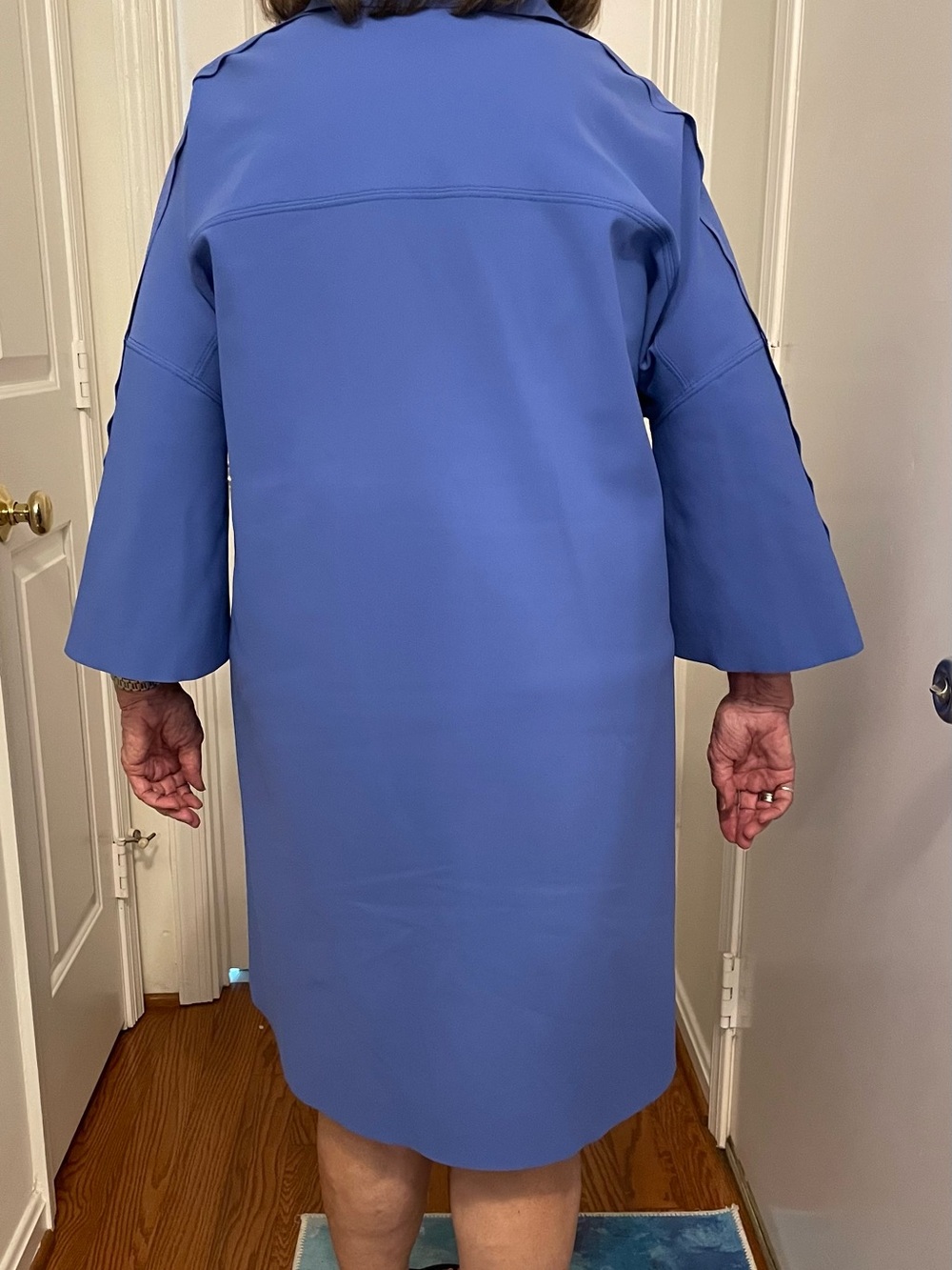 Maria Pinto Tunic - Relaxed Asymmetrical Shirt Dress in Periwinkle - Picture 10 of 10